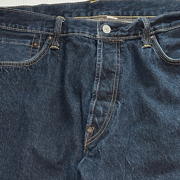 EVISU Cotton Denim Embroidered Blue Jean Shorts 38 like new tagged 38 waist - Picture 10 of 14